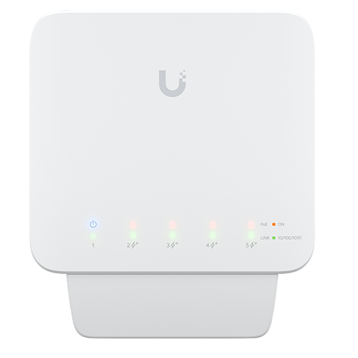 Ubiquiti 5 Port Gigabit 1PoE In 4PoE Out UniFi Flex Switch | USW-5FLEX